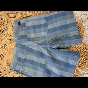 North Face Stylish Blue Plaid Casual Shorts for Men